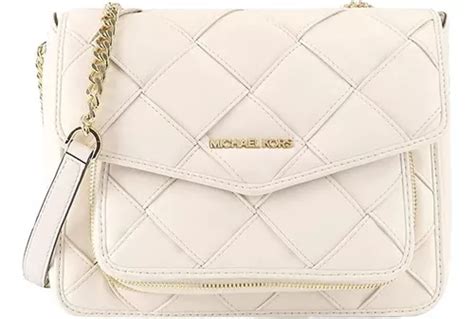 michael kors md flap shldr vegan faux leather